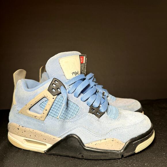 Nike Air Jordan 4 Retro GS University Blue Men's Shoes - Size 4